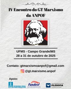 IV Encontro do GT Marxismo da ANPOF